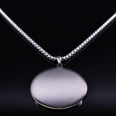 Stainless Steel Lotus Moon Eye Pendant Necklace-Your Soul Place